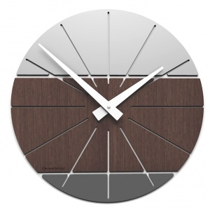 Designové hodiny 10-029 natur CalleaDesign Benja 35cm (více dekorů dýhy)