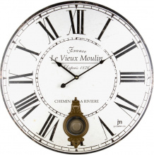 Designové nástěnné hodiny 21528 Lowell 58cm