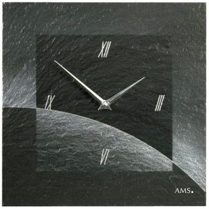 Zegar ścienny zegar łupkowy 9518 AMS 30cm