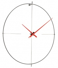 Designové nástěnné hodiny Nomon Bilbao L red 110cm