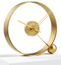 Design Table Clock Endless antik gold/gold 32cm