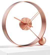 Design table clock Endless brushed pink/pink 32cm