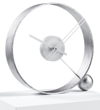 Design table clock Endless antik silver/silver 32cm