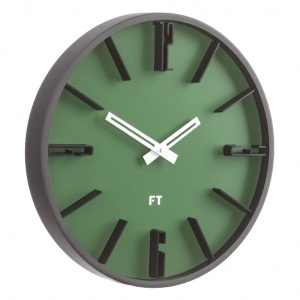 Designer wall clock Future Time FT6010GR Numbers 30cm