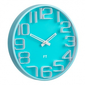 Designer wall clock Future Time FT8010BL Numbers 30cm