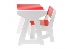 Dětská sada - mini psací stůl a židle JIP0574RD