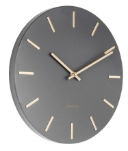 Designové nástěnné hodiny 5821GY Karlsson 30cm