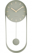 Designové kyvadlové nástěnné hodiny 5822DG Karlsson 50cm
