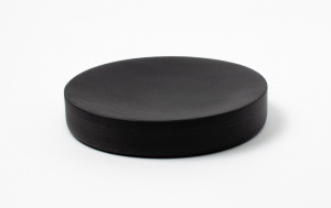Luxury wooden storage tray Pau Black stained ash 18cm