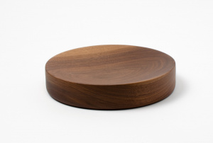 Luxury wooden storage tray Pau Natural solid walnut 18cm