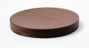 Luxury wooden storage tray Pau Natural solid walnut 27cm