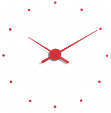 Designové nástěnné hodiny NOMON OJ červené 80cm