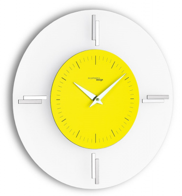 Designové nástěnné hodiny I060MG yellow IncantesimoDesign 35cm
Click to view the picture detail.