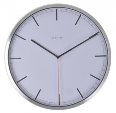 Designové nástěnné hodiny 3071wi Nextime Company White Stripe 35cm
Click to view the picture detail.