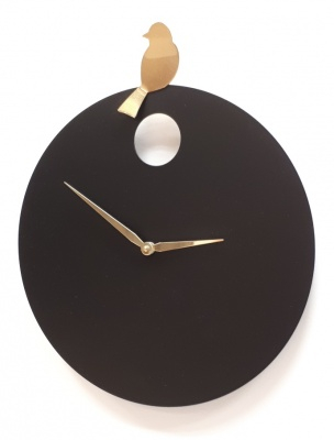 Designové nástěnné hodiny Diamantini&Domeniconi 394 black gold Bird 40cm
Click to view the picture detail.