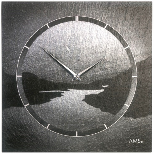 Designové nástěnné břidlicové hodiny 9512 AMS 30cm
Click to view the picture detail.