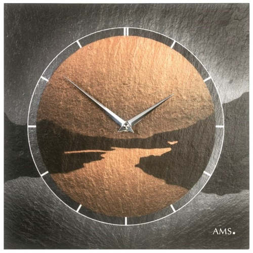 Designové nástěnné břidlicové hodiny 9513 AMS 30cm
Click to view the picture detail.