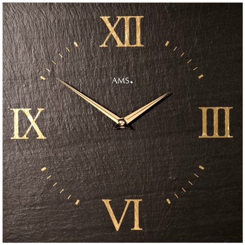 Designové nástěnné břidlicové hodiny 9517 AMS 30cm
Click to view the picture detail.