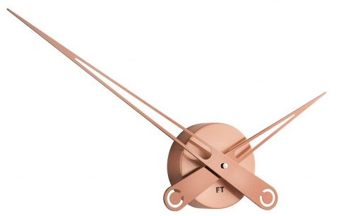 Designer wall clock Future Time FT9650CO Hands copper 60cm
Click to view the picture detail.
