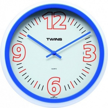 Nástěnné hodiny Twins 2896 blue 31cm
Click to view the picture detail.