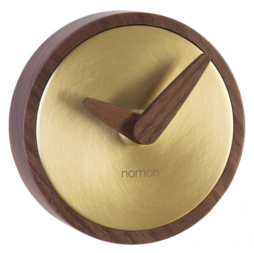 Designové nástěnné hodiny Nomon Atomo Gold 10cm
Click to view the picture detail.