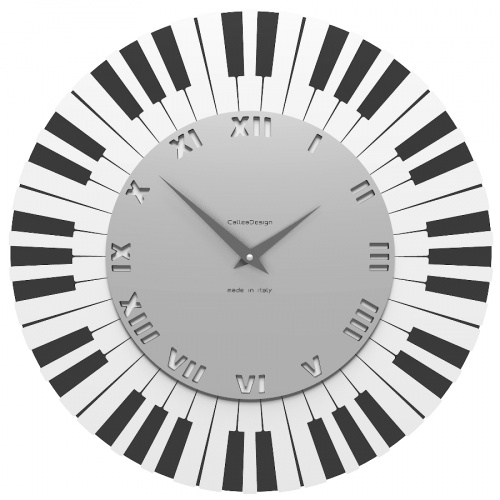 Designové hodiny 51-10-2-2 CalleaDesign Piano black 45cm
Click to view the picture detail.
