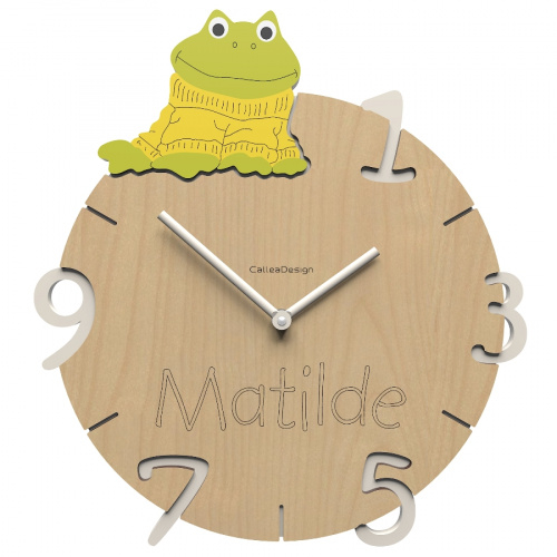 Dětské hodiny CalleaDesign žabka 36cm (možnost vlastního jména)
Click to view the picture detail.