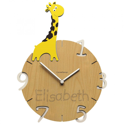 Dětské hodiny CalleaDesign žirafa 42cm (možnost vlastního jména)
Click to view the picture detail.