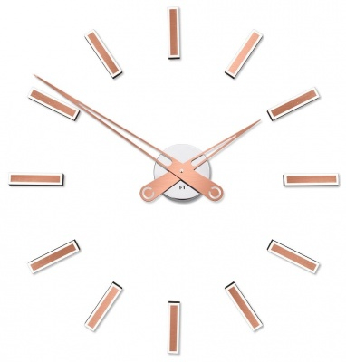 Designer self-adhesive wall clock Future Time FT9600CO Modular copper 60cm
Click to view the picture detail.