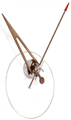 Designové nástěnné hodiny Nomon Cris walnut 70cm
Click to view the picture detail.