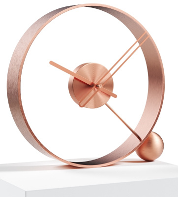 Design table clock Endless brushed pink/pink 32cm
Click to view the picture detail.