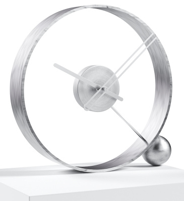 Design table clock Endless antik silver/silver 32cm
Click to view the picture detail.
