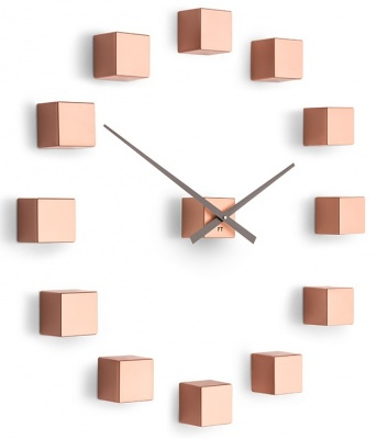 Designer self-adhesive wall clock Future Time FT3000CO Cubic copper
Click to view the picture detail.