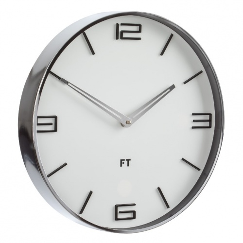 Designer wall clock Future Time FT3010WH Flat white 30cm
Click to view the picture detail.