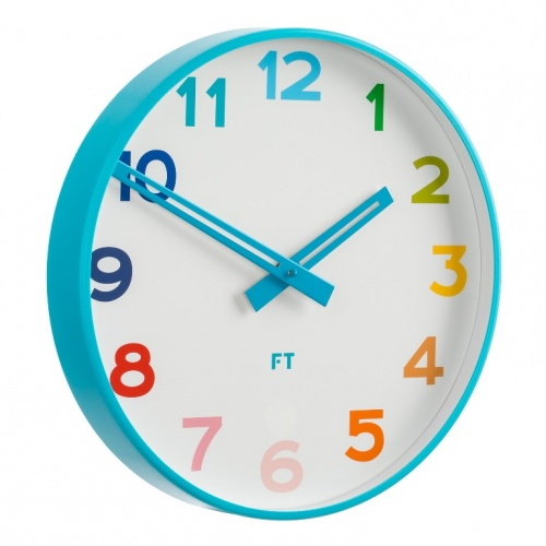 Wall clock for kids Future Time FT5010BL Rainbow blue 30cm
Click to view the picture detail.