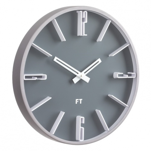 Designer wall clock Future Time FT6010GY Numbers 30cm
Click to view the picture detail.
