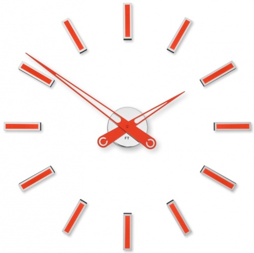 Designer self-adhesive wall clock Future Time FT9600RD Modular red 60cm
Click to view the picture detail.