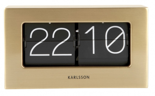 Designové stolní překlápěcí hodiny 5620GD Karlsson 21cm
Click to view the picture detail.