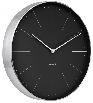 Designové nástěnné hodiny 5681BK Karlsson 38cm
Click to view the picture detail.
