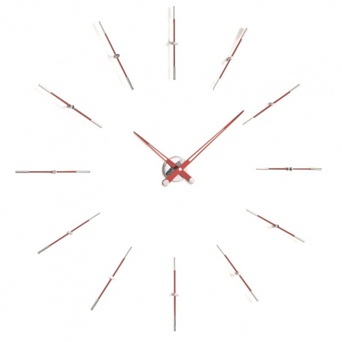 Designové nástěnné hodiny Nomon Merlin 12i red 110cm
Click to view the picture detail.