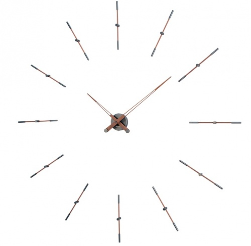 Designové nástěnné hodiny Nomon Merlin Walnut Graphite 125cm
Click to view the picture detail.