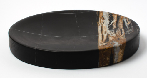 Luxury marble storage tray Pau Marble Sahara Noir 27cm
Click to view the picture detail.