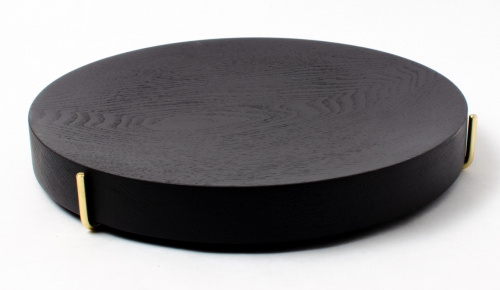 Luxury wooden storage tray Pau Black stained ST ash 27cm
Click to view the picture detail.